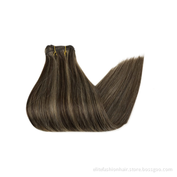 Wholesale 100% Human Hair Extensions Weave  Bundles Straight Human Hair Weft extensions Remy Hair Weft Extensions for woman